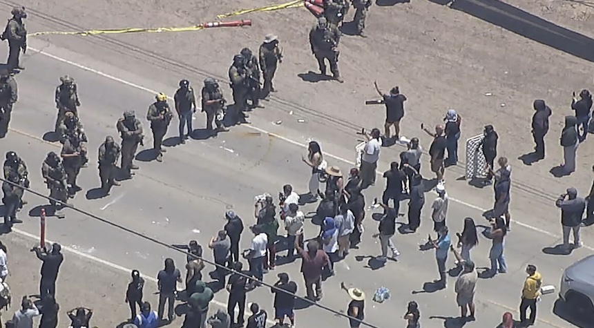 Farm Raid Turns Ugly as Federal Agents Battle Protesters in California