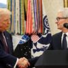 Trump Reflects on Working Relationship with Departing Apple CEO Tim Cook