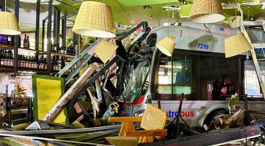 Public Transit Bus Crashes Into Washington Restaurant After Vehicle Collision