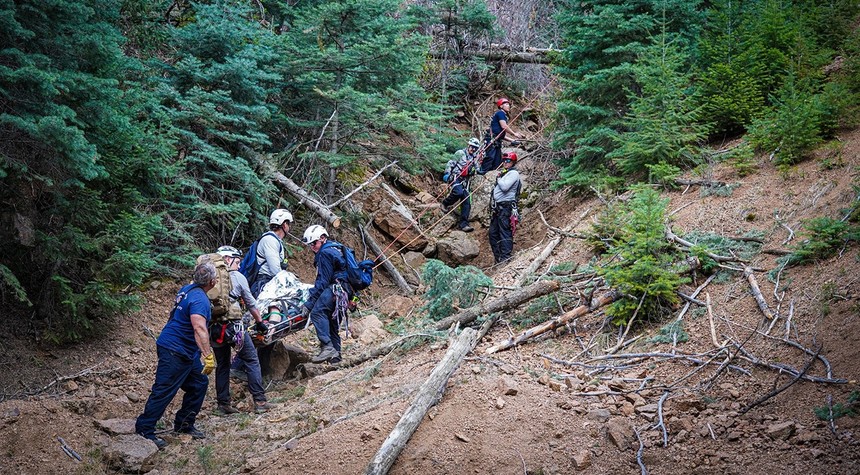 Colorado Firefighters Complete Dangerous Mountain Rescue After Climber Falls 30 Feet
