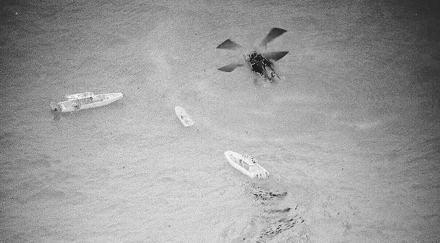 Black Hawk Helicopter Intercepts Drug Smuggling Vessel Off Puerto Rico Coast