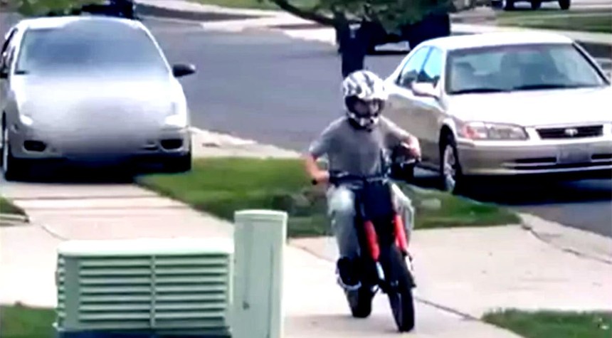 Driver Chases Child on Dirt Bike With Car Before Attempting to Enter Stranger's Home