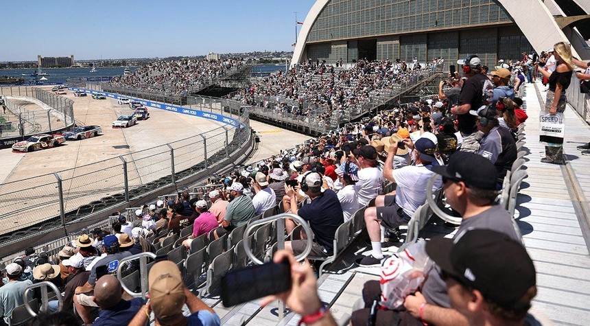 Fan Breaches Security Fence During NASCAR Race at San Diego Naval Base