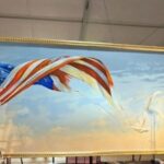 Nine-Foot Flag Painting Takes Shape Before Crowds at Great American State Fair