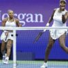 Williams Sisters Fall in Three-Set Thriller at U.S. Open Doubles Tournament